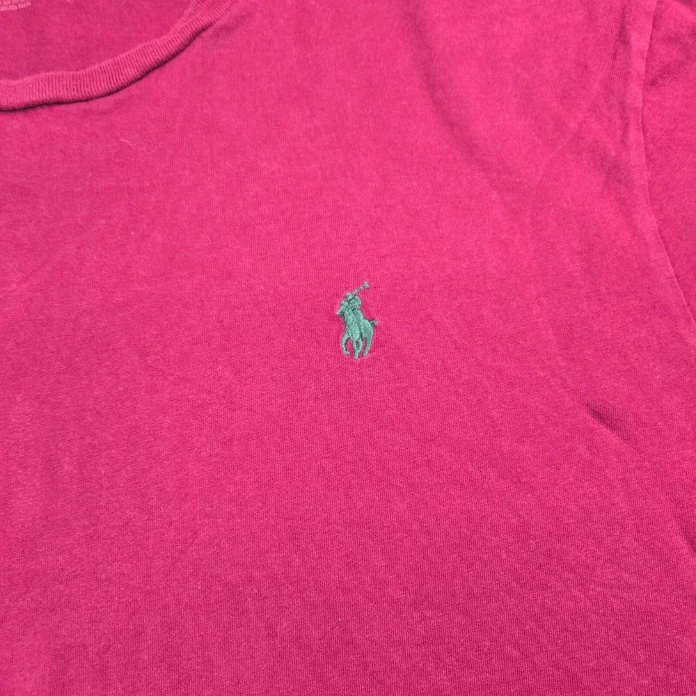 Polo Ralph Lauren Shirt Mens Extra Large Maroon Red Short Sleeve Green Pony Logo